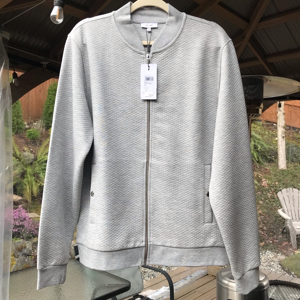 COPY - SALE! - REISS Gray Bomber Jacket - BRAND NEW!
